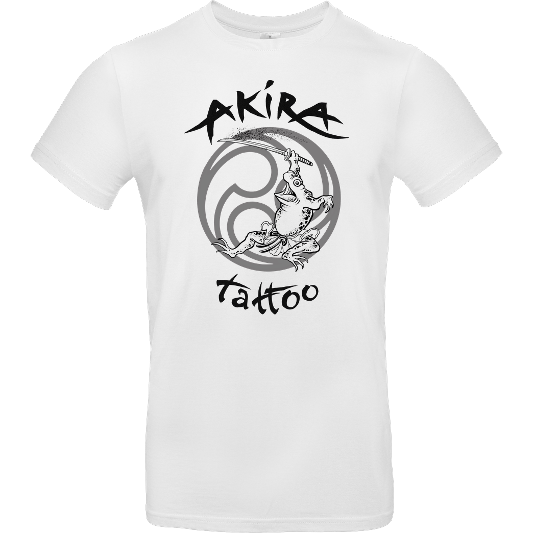 Akira Tattoo Akira Frosch T-Shirt B&C EXACT 190 - Weiß