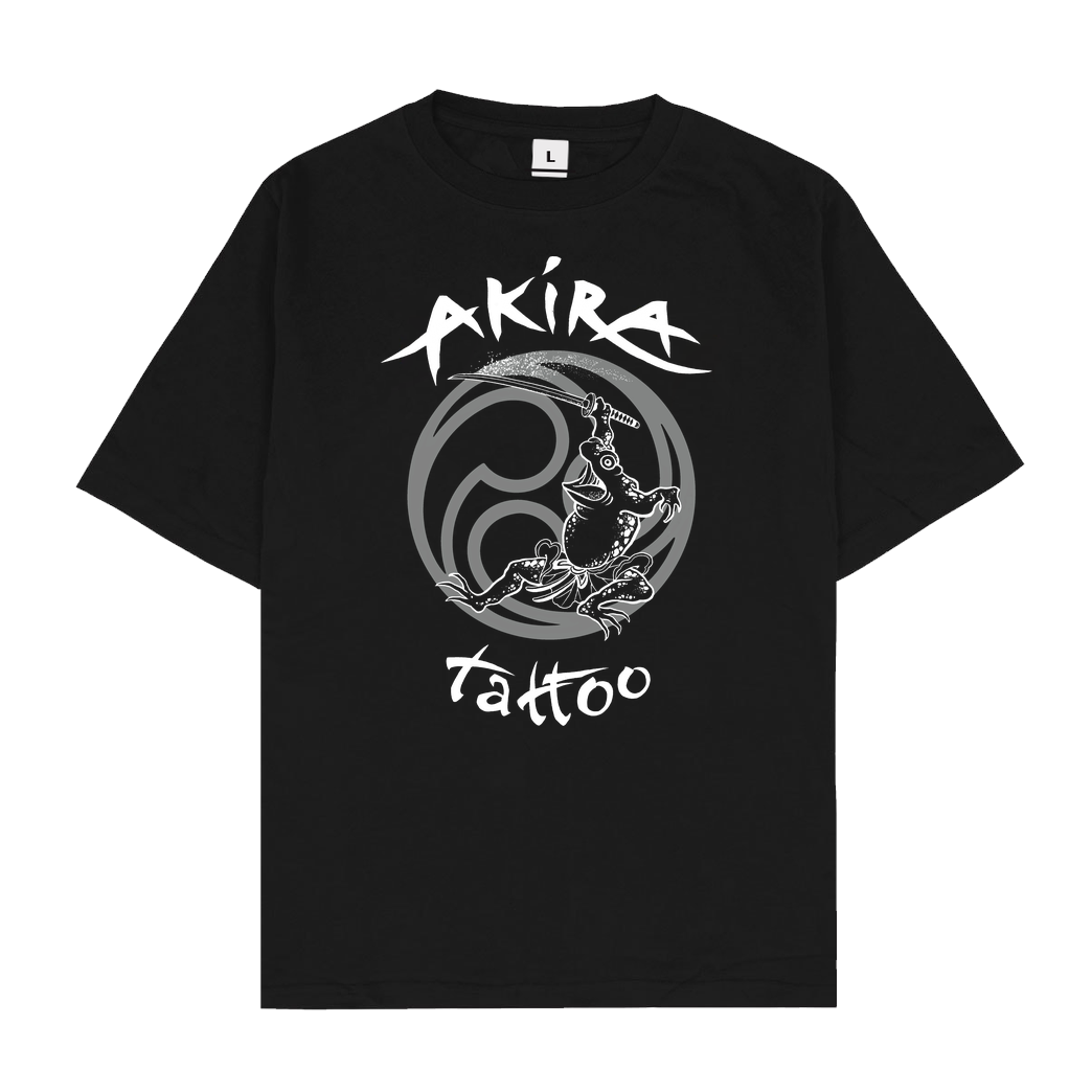 Akira Tattoo Akira Frosch T-Shirt Oversize T-Shirt - Schwarz