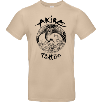 Akira Tattoo - Kranich - schwarz B&C EXACT 190 - Sand