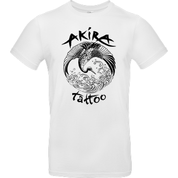 Akira Tattoo - Kranich - schwarz B&C EXACT 190 - Weiß
