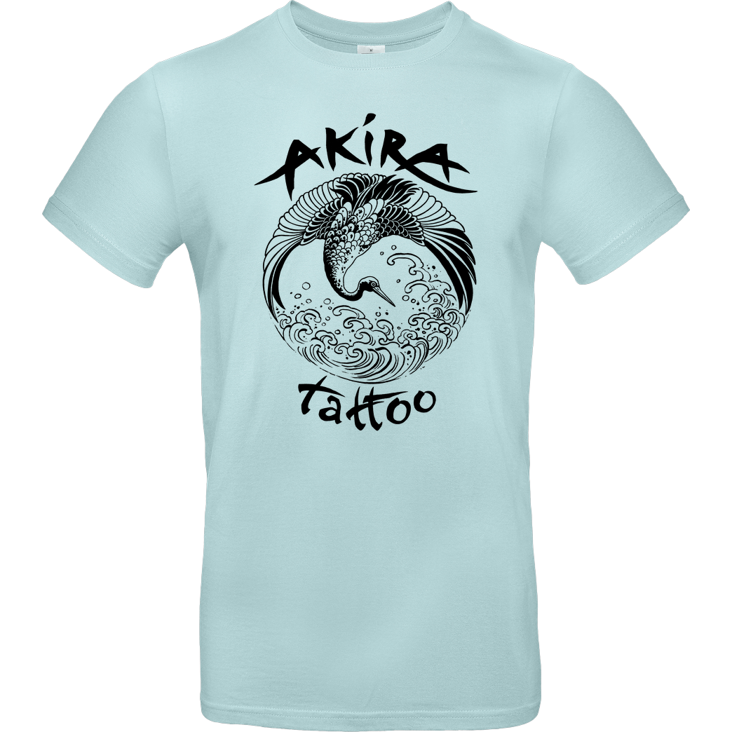 Akira Tattoo Akira Tattoo - Kranich - schwarz T-Shirt B&C EXACT 190 - Mint