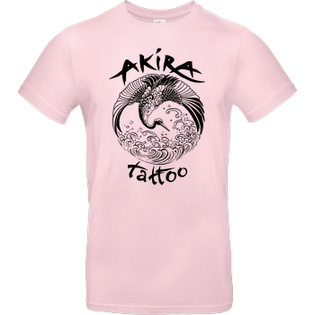 Akira Tattoo - Kranich - schwarz B&C EXACT 190 - Rosa
