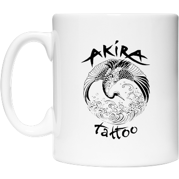 Akira Tattoo - Kranich - schwarz Tasse