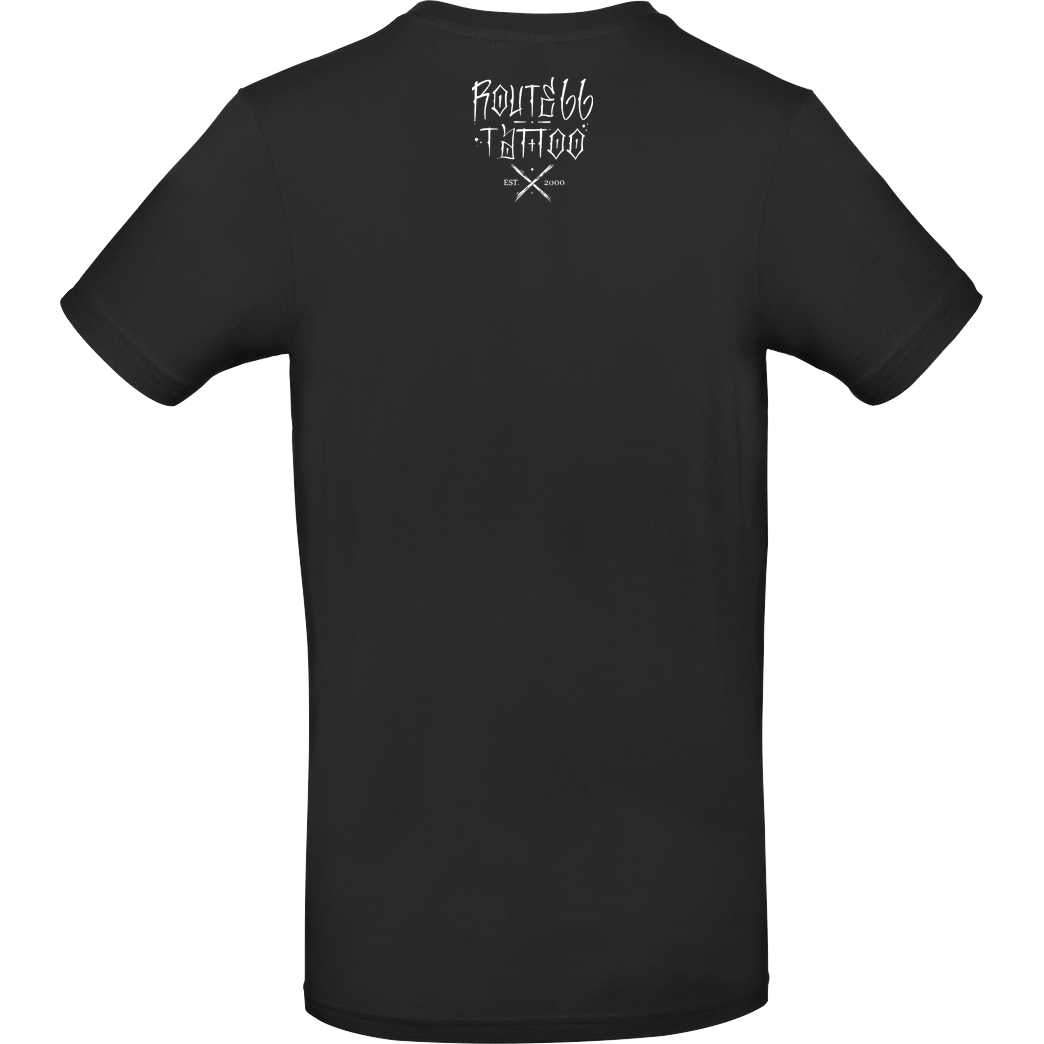 Route 66 Tattoo - Rockin`Rupert Route 66 - Rupert - Lady Front T-Shirt B&C EXACT 190 - Schwarz